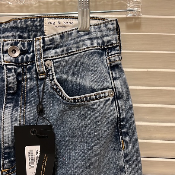 47. rag & bone Nina High-Rise Ankle Cigarette Jeans in Calypso, Size 24 - Picture 8 of 17